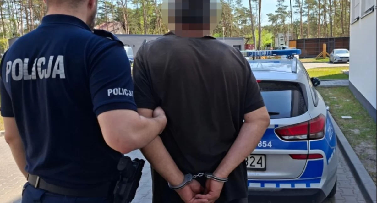 57-latek skazany przez sąd w 48-godzin. Fot. KPP Otwock