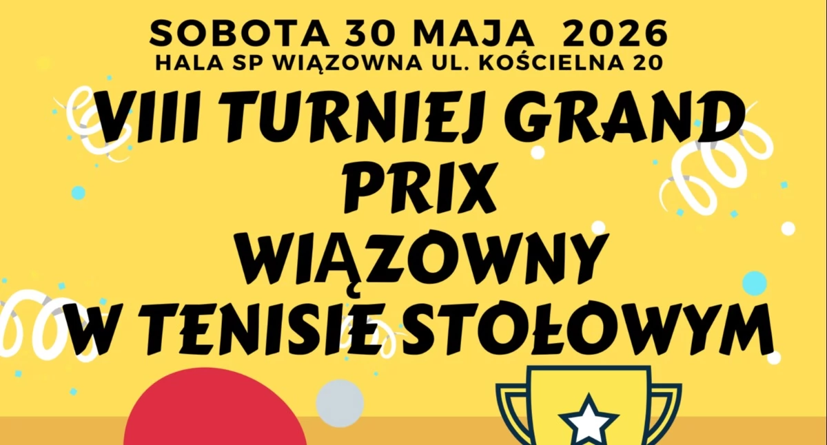 Tenis stołowy, Turniej Grand Wiązowny Tenisie Stołowym - zdjęcie, fotografia