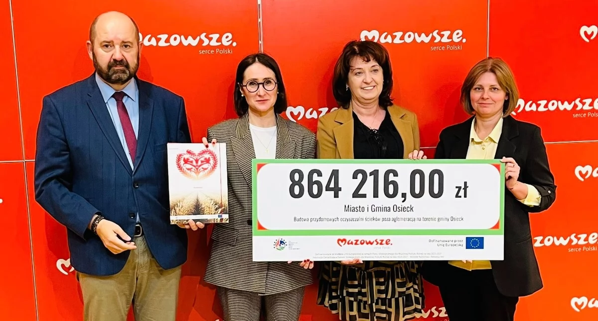 Osieck ma środki na wsparcie budowy 29 przydomowych oczyszczalni. Fot. FB/Karolina Zowczak Burmistrz Miasta i Gminy Osieck
