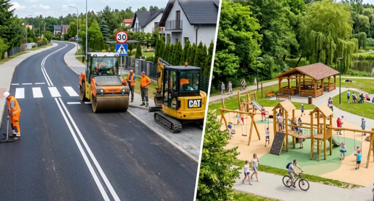 Karczew i Osieck otrzymają duże wsparcie na drogi i kompleks rekreacyjny (Ilustracja poglądowa)