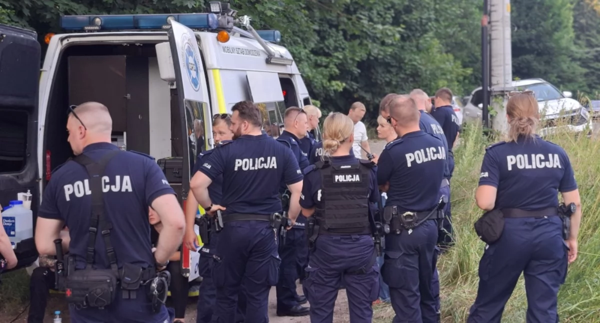 Poszukiwania 73-latki 28 czerwca. Fot. KPP Otwock