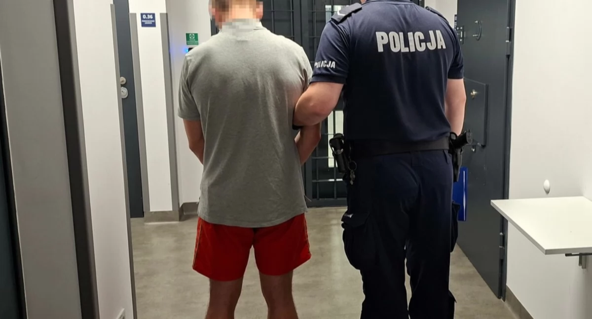 Kronika kryminalna, latek zatrzymany próbie kradzieży gminie Karczew Uderzył ochroniarza trafił więzienia - zdjęcie, fotografia