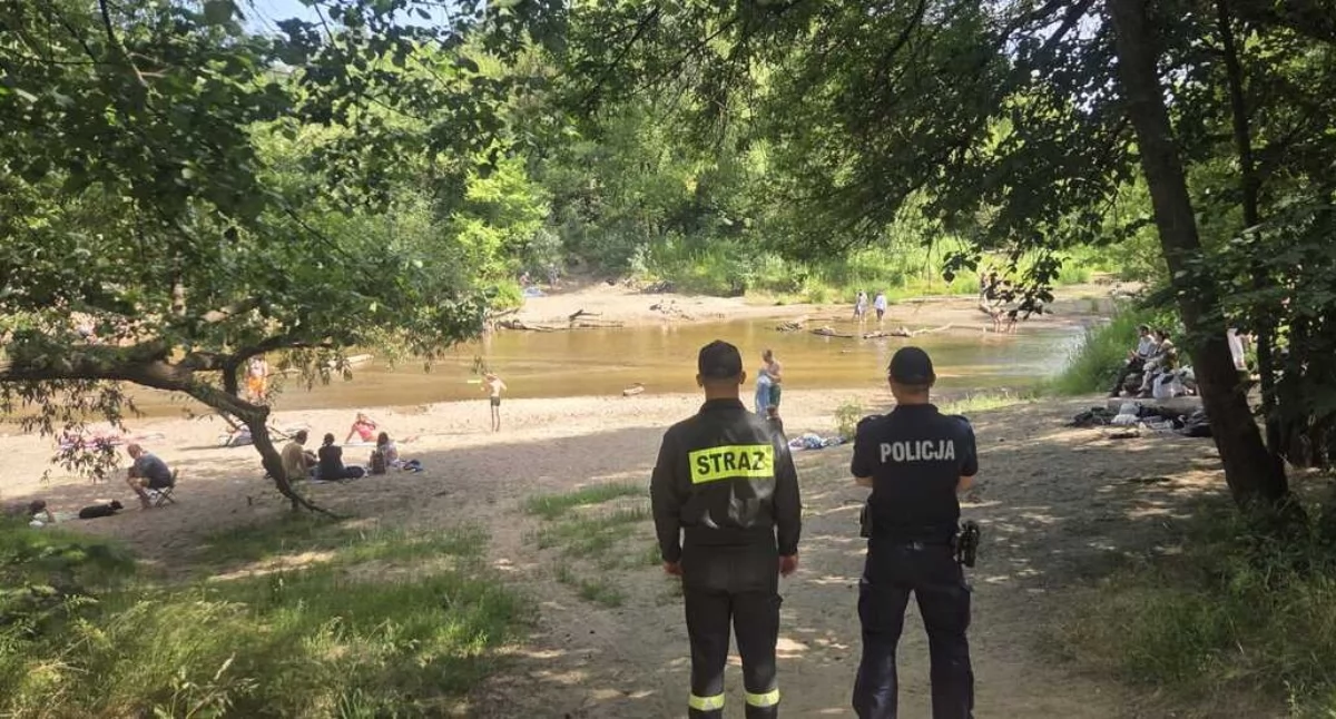 Patrol nad Świdrem. Fot. KPP Otwock