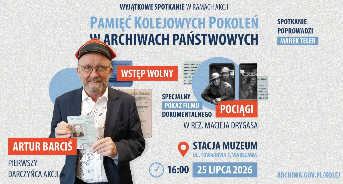 Imprezy - wydarzenia, Podróż przez pamięć kolejowych pokoleń Artur Barciś „Pociągi” - zdjęcie, fotografia
