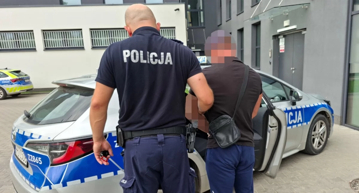 Kronika kryminalna, Poszukiwany listem gończym wpadł Otwocku Zdradziła nerwowa reakcja partnerki - zdjęcie, fotografia