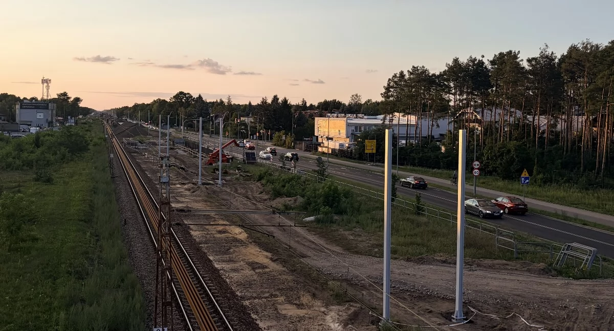 Przebudowa torowiska na terenie Józefowa. fot. archiwum