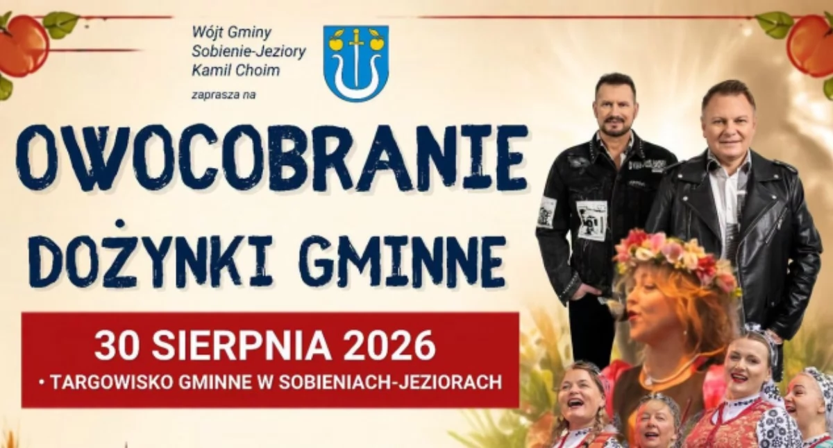 Imprezy - wydarzenia, Owocobranie Dożynki Gminne Sobieniach Jeziorach - zdjęcie, fotografia