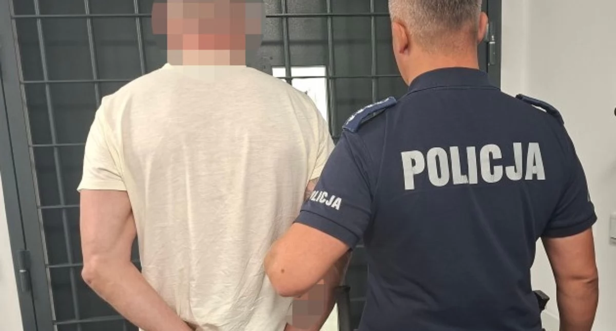 49-latek zatrzymany do odbycia kary za włamanie. Fot. KPP Otwock