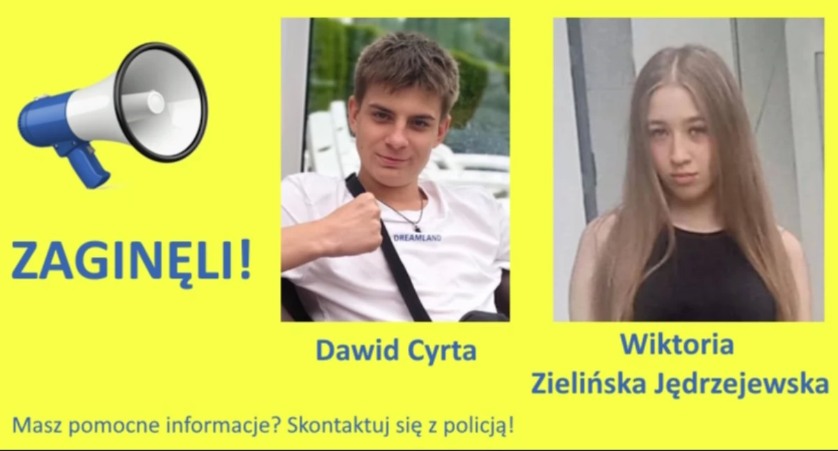 Komunikaty policji, Poszukiwania Dawida Wiktorii Dwójka latków zaginęła terenie powiatu otwockiego - zdjęcie, fotografia