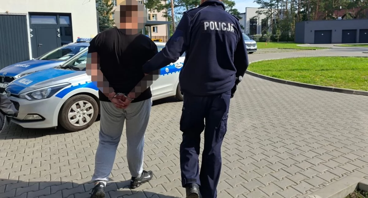 33-latek wraca do więzienia po 3 miesiącach na wolności. Fot. KPP Otwock