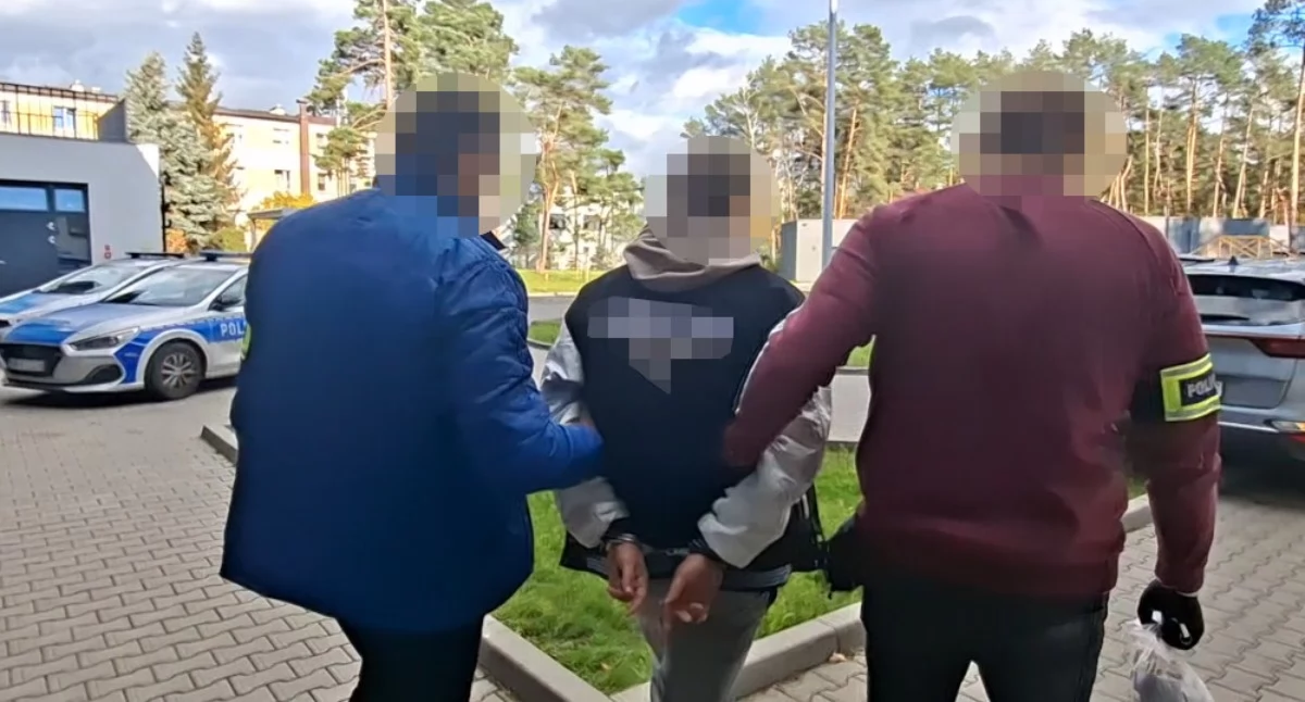 Podejrzany o rozbój trafił do arestu. Fot. KPP Otwock