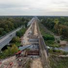Przebudowa mostu kolejowego przez Świder. Fot. Łukasz Bryłowski/PKP PLK S.A.