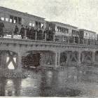 Most kolejki jabłonowskiej na Świdrze w kwietniu 1914 r.