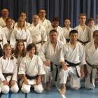 Ekipa Akademii Karate Otwock w grupie KWF POLND -zdjęcie pożegnalne z Mikio Yahara
