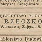 Reklama Firmy Budowlanej Rzeczkowskich w miesięczniku 