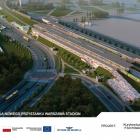 Wizualizacja nowego przystanku  Warszawa Stadion. Fot.: PLK SA