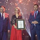Wioleta Fijałkowska oraz Adam Struzik i Marcin Podsędek Fot. UMWM/Bartłomiej Banasiewicz