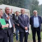 Od lewej: Maria Kaczorek , dyrektor generalna Amest Otwock, Felice Scoccimarro, prezes...