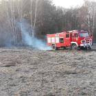 05.04.2016 - pożar trawy w Ponurzycy.