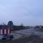 DW801, widok od strony skrzyżowania w Sobiekursku