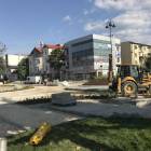 Otwock. Teren budowy ronda Powstańców Warszawy -Andriollego