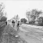 Szosa Lubelska w Wólce Mlądzkiej, widok na most na Świdrze - wyścig z 1910 r.