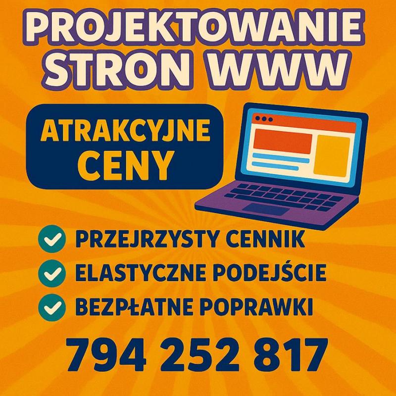 Zajmuję się projektowaniem nowoczesnych stron...