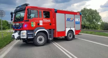 Dwie osoby ranne w zderzeniu na DK 50 w Glinkach, gm. Karczew