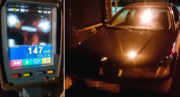 Józefów: 21-letni pirat drogowy zatrzymany. Pędził 147 km/h w terenie zabudowanym