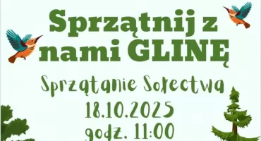 Posprzątajmy Glinę razem! Sołectwo zaprasza na wspólne sprzątanie miejscowości