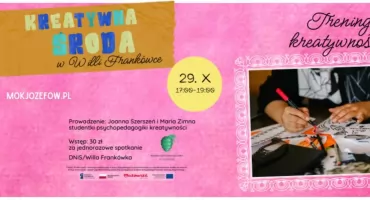 Odłącz się, by tworzyć! KREATYWNA ŚRODA w Galerii Więzy: Trening kreatywności – tryb offline