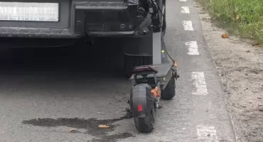 Celestynów: Kolizja spowodowana przez 17-latka na hulajnodze 