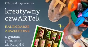 „Kreatywny CzwARTek” - warsztaty w Miejskiej Bibliotece Publicznej w Otwocku