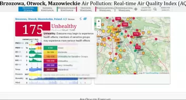 Trujący smog nad Otwockiem i Józefowem. GIOŚ ostrzega – poziom 3 zagrożenia powietrza
