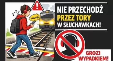 Potrącenie na przejeździe w Michalinie – 22-latek ze słuchawkami nie zauważył pociągu. Ogromne szczęście i paraliż kolei