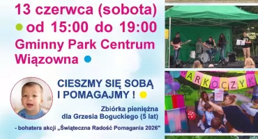Festiwal Młodości w Wiązownie. Rodzinny piknik pełen atrakcji i pomocy dla Grzesia