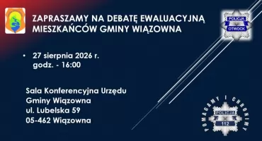 Debata społeczna o bezpieczeństwie w gminie Wiązowna